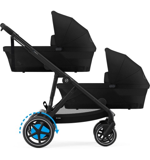 Cybex e-Gazelle S BLK rozwojowy wózek wielofunkcyjny, zestaw 2w1 z opcją 3w1 i 4w1 | Moon Black
